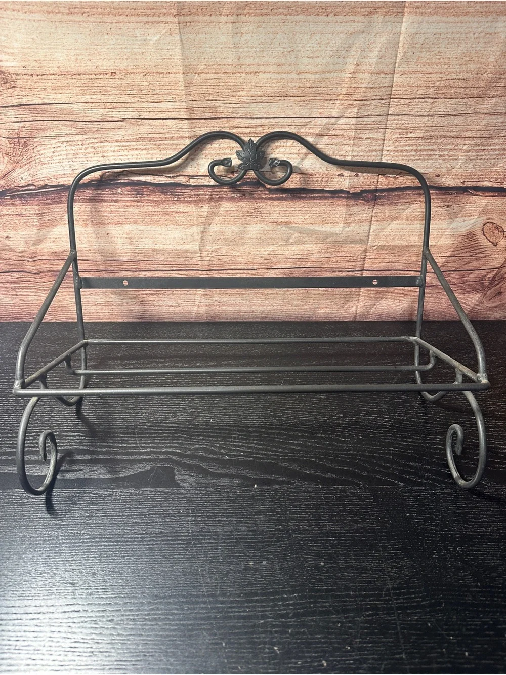 Longaberger Wrought Iron  Collection Utility Wall Shelf For Vanity Basket